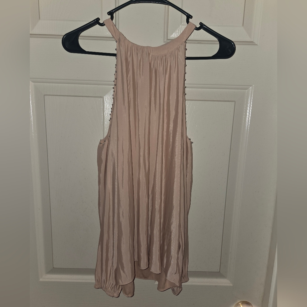 Ramy Brook Blush Pink Blouse with Studded Detail - Picture 3 of 4